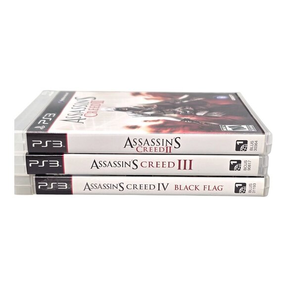 Assassins Creed II III IV Black Flag PS3 Game Bundle Sony PlayStation Tested - Picture 6 of 6